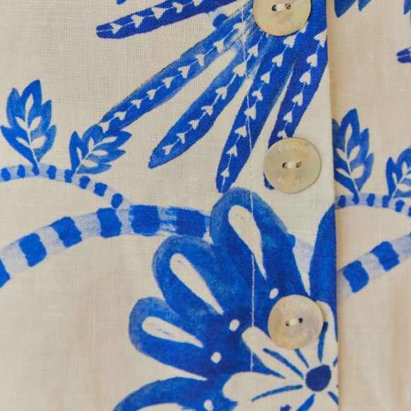 Farm Rio Off-White Floral Birds Euroflax™ Mini Dress - Picture 8 of 9